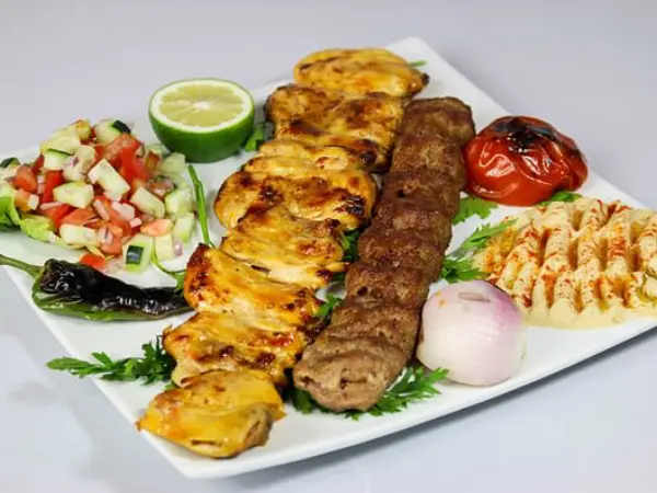 Steak with Kebab